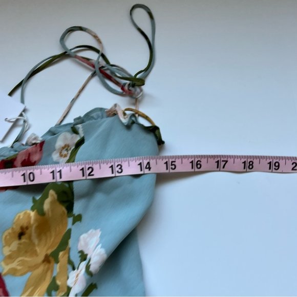 Reformation Enya Blue Floral Midi Dress Size 2 EUC - Picture 4 of 7